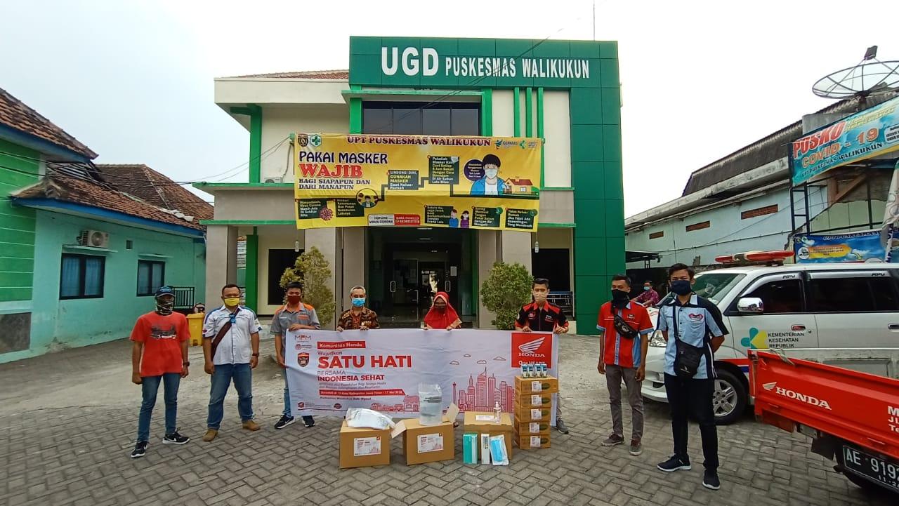 MPM Honda  Dan Honda Community Jatim Salurkan Donasi Ke 12 Kota