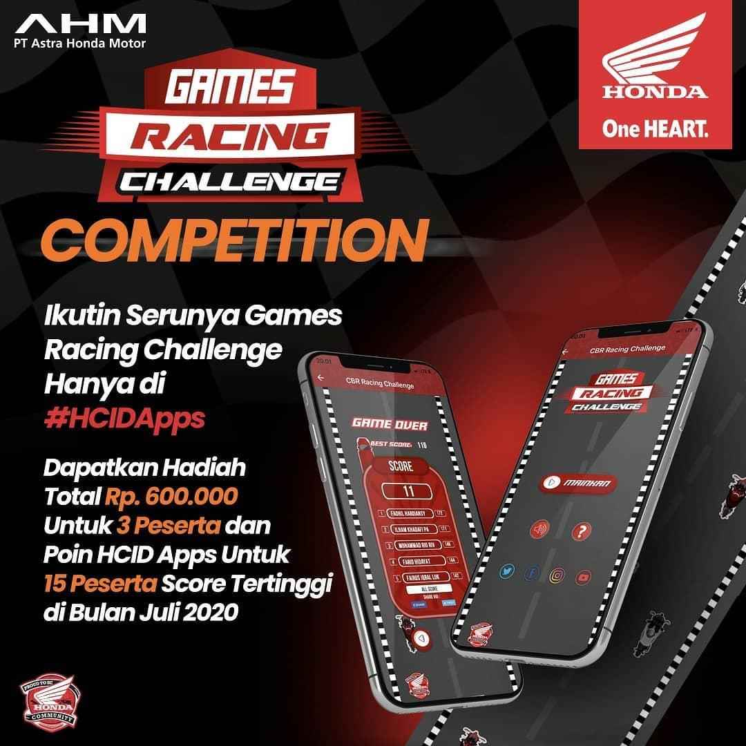 Yuk Ikutan Games Racing Challenge di HCIDApp, Ada Hadiahnya...