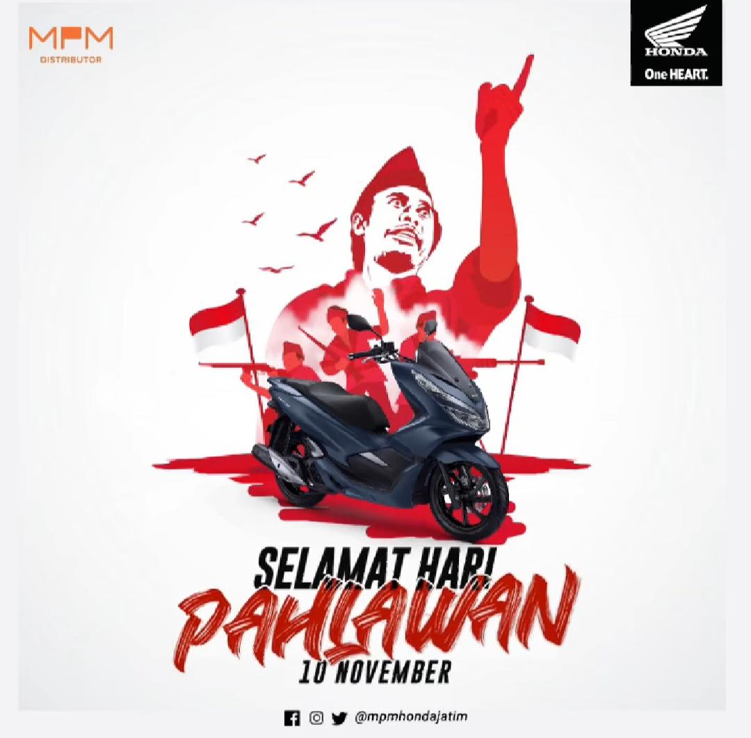 Mboisnya  Twitbbon Dan Ucapan Selamat Hari Pahlawan Dari Komunitas Anggota Honda Community Jatim