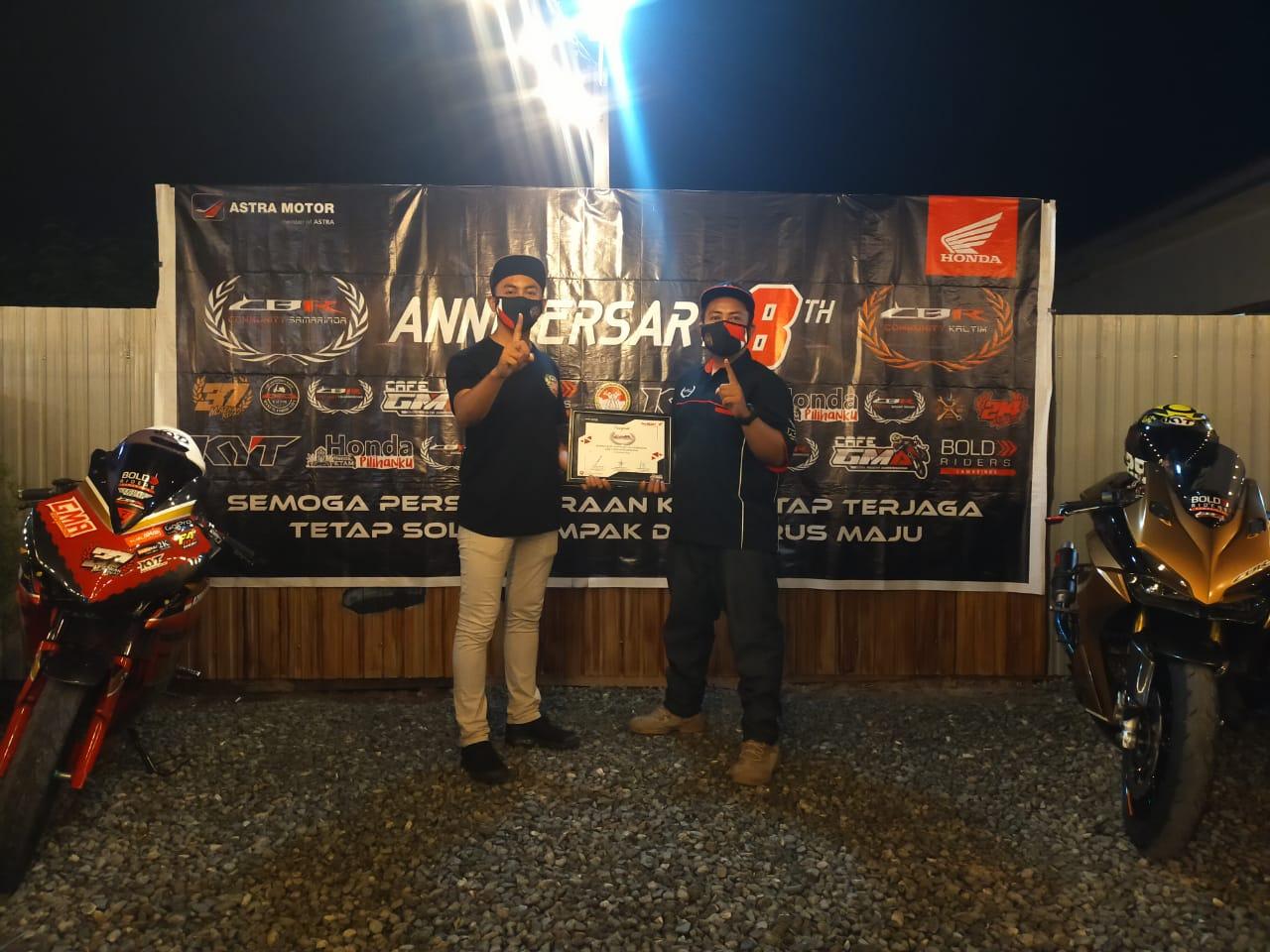 Anniversary Sewindu CBR Community Samarinda, Tetap Patuhi Protokol Kesehatan