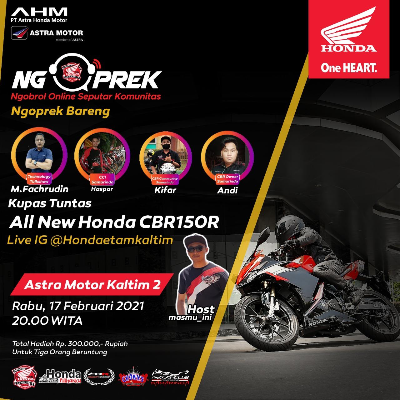 NGOPREK (Ngobrol Online Seputar Komunitas) Bareng Komunitas CBR
