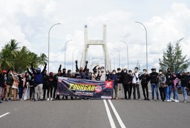 IKATAN MOTOR HONDA BANGKA GELAR TOURING GABUNGAN