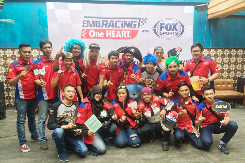 Komunitas Bikers CBR Ramaikan Nobar MotoGP Dukung Tim Balap Honda