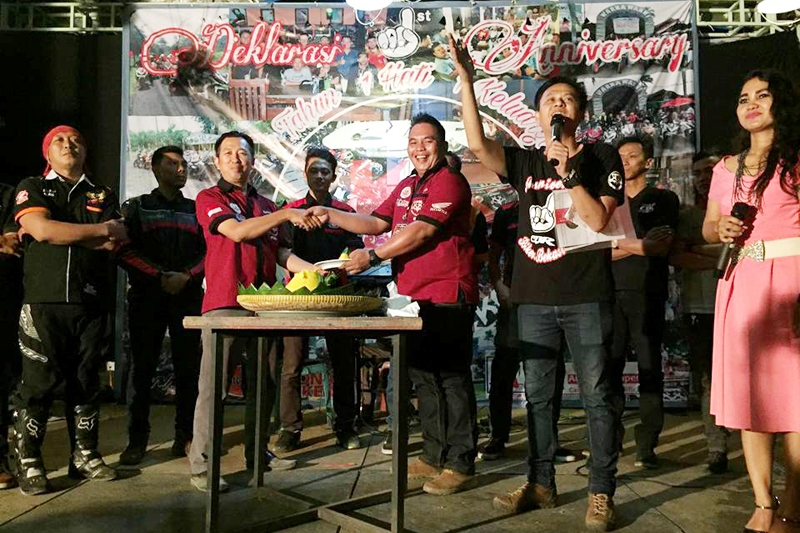CBR Bikers Bekasi Rayakan Setahun Usianya Sekaligus Gelar Deklarasi