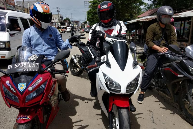 CBR Club Banda Aceh Silaturahmi Sambangi Aceh CBR Rider Club Lhokseumawe
