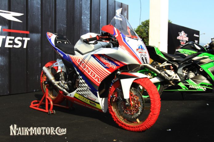 Modifikasi Honda CBR 150R Bertema Bendera Kroasia, Keren!