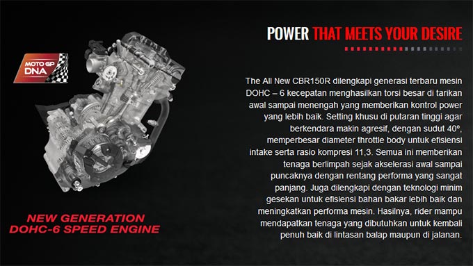Mesin Square All New Honda CBR 150R, Janjikan Sensasi Performa yang Beda