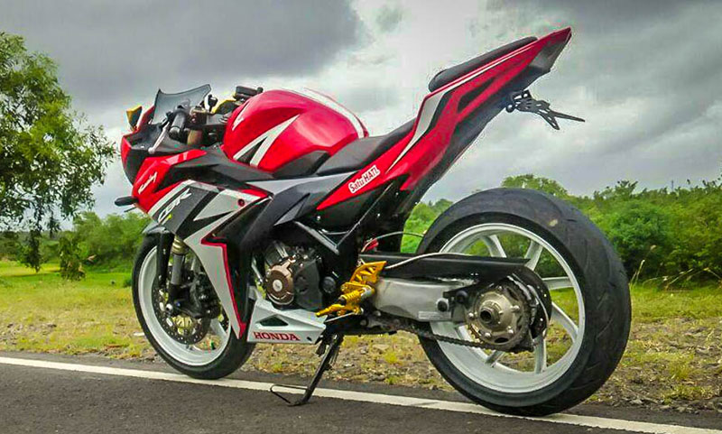 Modifikasi Honda CBR150R, Makin Kekar Dengan Kaki-Kaki Limbah Moge
