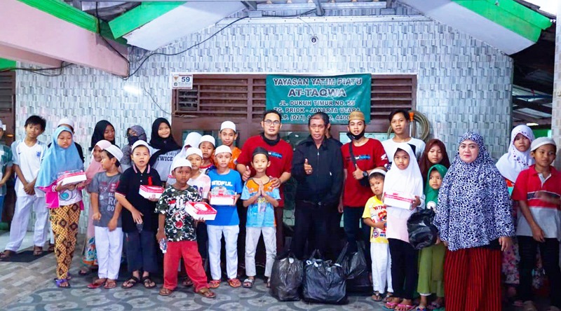 North CBR Reborn Berbagi Rejeki di Yayasan Yatim Piatu AT-Taqwa