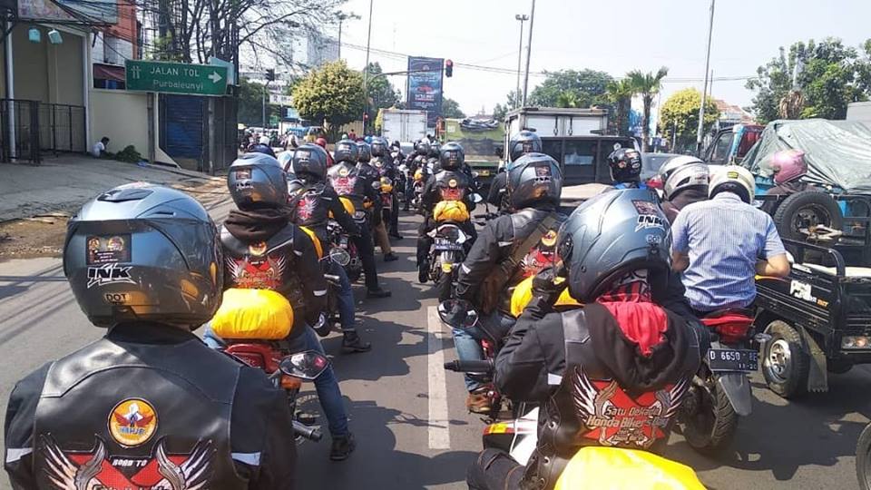 Komunitas Honda Jabar Lepas Rombongan Turing Penyebar Undangan HBD 2018